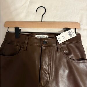Abercrombie & Fitch Chocolate Straight Leg Pants
